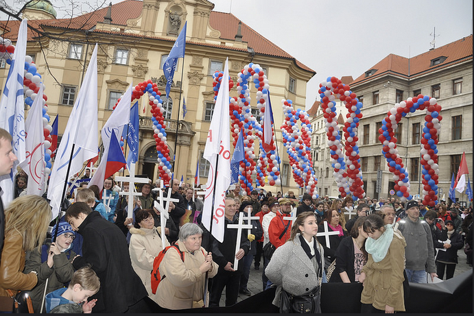 Praga, in marcia per la vita, contro l’aborto, per la famiglia 1