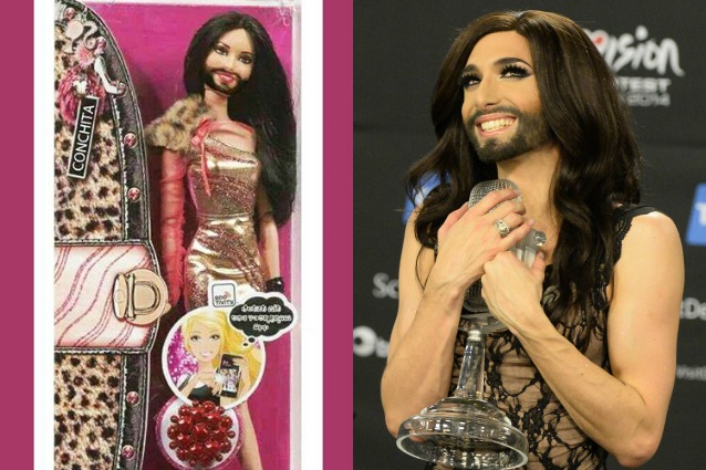 La Barbie transessuale con tacchi e barba 1