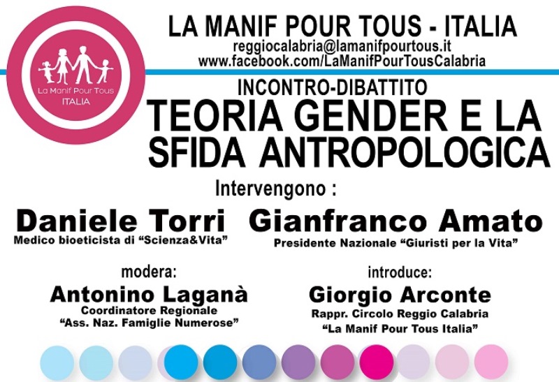 Sull’ideologia gender: Amato a Reggio Calabria 1