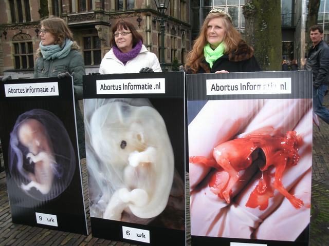 Manifestazione contro l’aborto a l’Aia in Olanda 1
