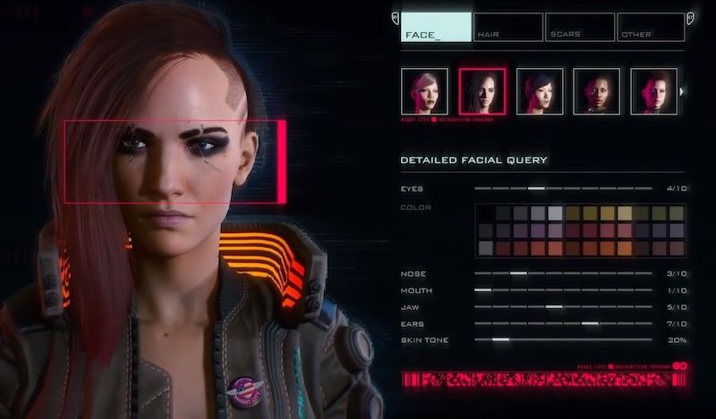 Cyberpunk 2077 è un videogioco che permette di creare personaggi transgender