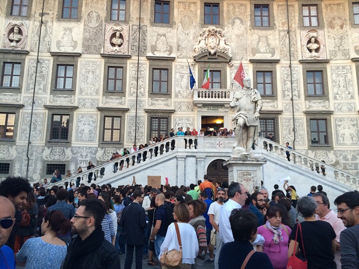 Sentinelle in Piedi a Pisa – Nessuna garanzia di poter manifestare! 1