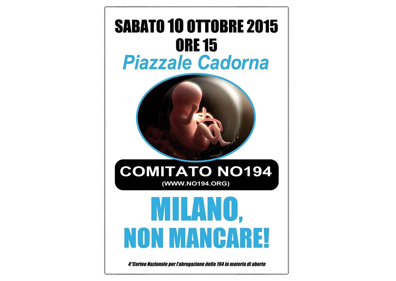 Aborto – Il 10 ottobre a Milano e Caserta corteo No 194 1