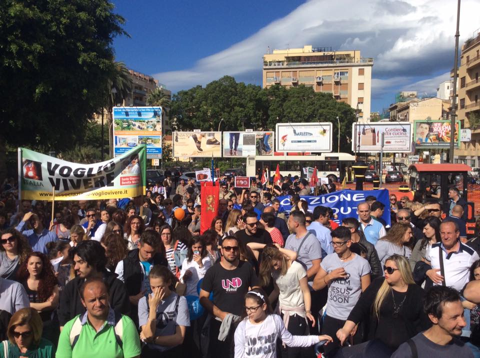Marcia per la Vita e la Famiglia di Palermo: un successo 1
